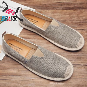 2021 Summer Chinese Style Casual Men's Linen Woven Beanie Shoes Lightweight with Mesh Lining Cloth Upper Material - Product Image 2
