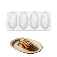 Moule en silicone alimentaire pour gâteau mousse aux noix/grains de café/arachides/noix et chocolat, résistant à la chaleur, pour la cuisson au four, Chine
