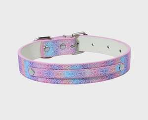 Collare felpato in morbida pelle scamosciata con collari in strass con campana di sicurezza per cuccioli di animali domestici - Product Image 4