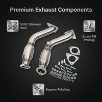 INF-01E Pipa Knalpot Stainless Steel Lurus untuk Infiniti G35/350Z Coupe 370Z G37 VQ37HR VQ35HR 2007 Baru Garansi 1 Tahun