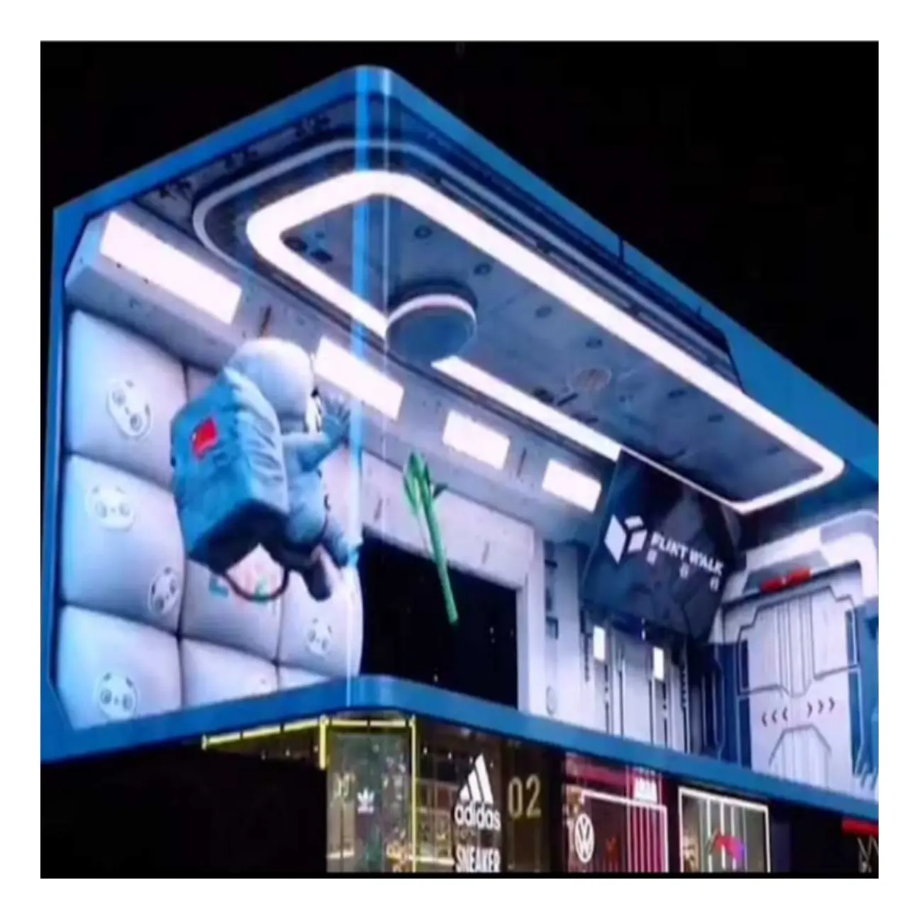 גדול led וידאו קיר גבוהה בהירות מסך חיצוני led מסך תצוגת 3D מחוץ בניין מסחרי דיגיטלי לוח מודעות