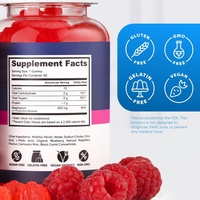 Gummies de glycinate de magnésium sans sucre à marque privée OEM, enrichies en vitamines, 400 L-théanine, camomille, mélisse
