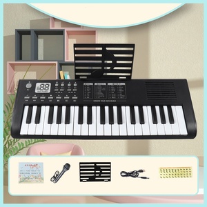 Wholesale 37-Key Portable Plastic Electronic Piano Keyboard With Microphone <b>Musical</b> <b>Instrument</b> Educational Toy - Product Image 4