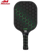 Raquette de pickleball en fibre de carbone T700 personnalisable avec logo MST, fabricant OEM, noyau en nid d'abeille, légère, pour l'entraînement