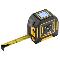 Ruban laser numérique 2 en 1 5m mesurant 40m 60m 80m Télémètre laser avec horizontal