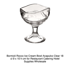 Bol à glace Bormioli Rocco Acapulco transparent 18 cl 9 x 10 h cm pour la restauration, les hôtels, les fournitures en gros - Product Image 2