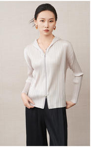 PY เสื้อผ้าฤดูใบไม้ผลิสำหรับผู้หญิง เสื้อโค้ทจับจีบหรูหรา มีซิปคู่แบบลำลอง สไตล์เกาหลี ร้านขายส่งออนไลน์ - Product Image 5