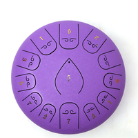 Factory Offer 12inch 13Note Stainless Steel Tongue Drum Handpan Percussion Musical Instrument Non-Slip