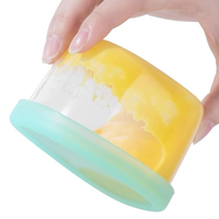 Conteneur alimentaire en silicone de qualité alimentaire Refine Factory, petit récipient de stockage hermétique avec couvercle, marquage de mesure clair, compatible congélateur, bol pour bébé