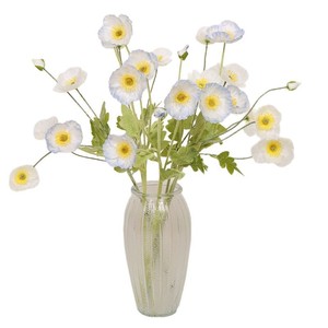 Bouquet de fleurs artificielles de pavot floqué, facile à obtenir, fleurs en soie de 100 cm à 200 cm, pour décoration de mariage, de maison et accessoires de photographie - Product Image 5