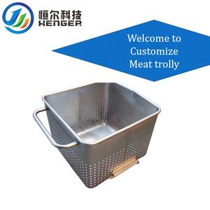 Carros y carritos inteligentes de fácil operación 304 de acero inoxidable Carrito de alimentos Equipo de matanza - Product Image 3