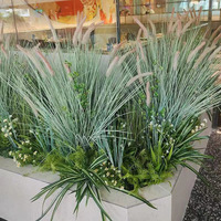 Plantes artificielles délicates en pot, fleurs en tulle en plastique, pampas écologiques de haute qualité pour usage intérieur, emballées en sacs