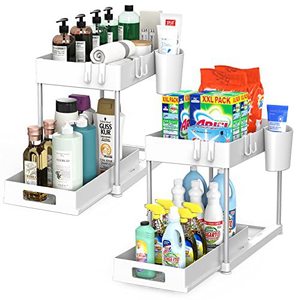 <span class=keywords><strong>Organisateur</strong></span> d'<span class=keywords><strong>épices</strong></span> de cuisine en plastique PP avec <span class=keywords><strong>tiroir</strong></span> coulissant, double niveau, pliable, gain de place, <span class=keywords><strong>organisateur</strong></span> domestique pour articles ménagers - Product Image 2