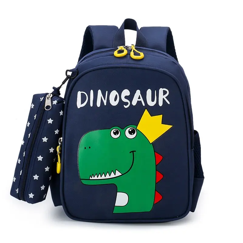 Polyester Nylon Dinosaur Boy Toddler Kid Pencil Case School Backpack Bag Kindergarten School Bags