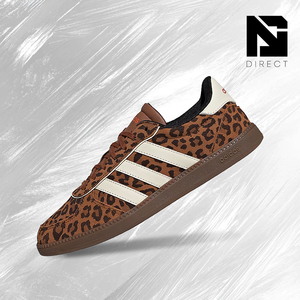 Adidas Breaknet Sleek Leopard Dusky Bronze Zapatillas de skate para mujer con cordones y punta redonda estilo primavera - Product Image 1