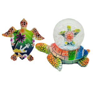 Personnalisé été <span class=keywords><strong>plage</strong></span> recueillir eau Globe résine océan <span class=keywords><strong>tortue</strong></span> dauphin coquille figurine souvenir réfrigérateur aimant boule à neige bouteille <span class=keywords><strong>de</strong></span> sable - Product Image 6