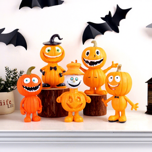 Estatua de Hombre Calabaza de Halloween para Jardín, Adorno de Mesa, Decoración Ecológica de Resina Epoxi, Edición Limitada de Navidad - Product Image 1