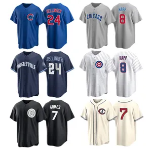 男子定制芝加哥棒球制服24科迪·贝林格7丹斯比·斯旺森8伊恩·哈普空白幼崽女式棒球球衣
