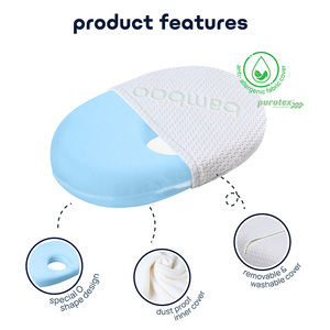 Almohada Impermeable Cooling Purotex con Diseño <span class=keywords><strong>de</strong></span> Hoyuelos que Ayuda a <span class=keywords><strong>los</strong></span> Recién <span class=keywords><strong>Nacidos</strong></span> a Disfrutar <span class=keywords><strong>de</strong></span> un <span class=keywords><strong>Sueño</strong></span> Tranquilo y Reparador - Product Image 1