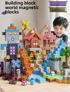 Bloques de Construcción Magnéticos de 2.0cm para Niños, Personalizables, para Crear Mi Mundo, Rompecabezas Magnéticos, Mini Juguetes, Cubo Magnético, Juguetes DIY - Product Image 1