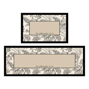 Tapis de cuisine rétro américain en cuir PU, imperméable, anti-huile, antidérapant, carré, couleur unie, en PVC pour la cuisine - Product Image 2