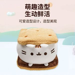 Peluche Gatto Grasso, Bambola Gatto Grigio, Peluche a Forma di Biscotto Sandwich, Gelato, Ciambella, <span class=keywords><strong>Pizza</strong></span>, Hamburger, Ingrosso Peluche Gatto Grasso - Product Image 5