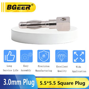 3mm Bananenstecker, Vernickelter Reinkupfer-Anschluss, 5,5*5,5 Quadratischer Materialteststecker für Elektrische Prüfung & Instrumentierung - Product Image 2