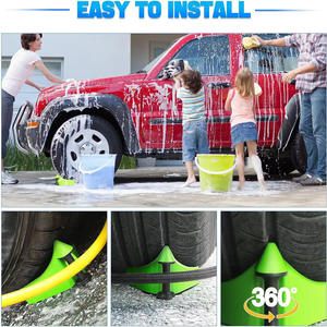 Rodillo de manguera de neumático para lavado de coches Prevención de manguera de lavadora <span class=keywords><strong>a</strong></span> presión atascada debajo de los neumáticos - Product Image 3