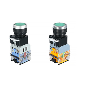 Ánh Sáng Nút Chuyển Đổi LA38-11D Tự Đặt 220V 380V Đầu Phẳng Tự Khóa Bắt Đầu Điều Khiển Dừng Chạy Bộ - Product Image 4