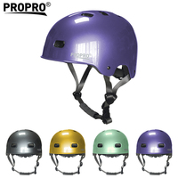 PROPRO Vélo à paillettes pour adulte Skateboard Scooter Sports de plein air Skate Casque Head Protector Casque de sécurité