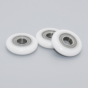 Roulement 688RS à revêtement en caoutchouc rigide et en plastique, 8*25.5*6mm, POM (polyoxyméthylène), rouleau de guidage rond en plastique - Product Image 1