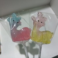 Sucettes dures en forme d'alpaga Yijiale, emballage boîte 576g, collations pour la Journée des enfants, vente en gros, export