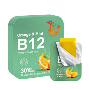 Bandes orales de vitamine B12 de qualité industrielle avec extrait de feuille de Bacopa Monnieri favorisant la santé cognitive – Bandes orales de vitamine B12 - Product Image 1