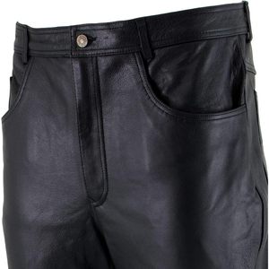 Pantalones Casuales de Cuero Negro Clásico Premium para Hombre 2025, Modelo LKM5716 - Product Image 2