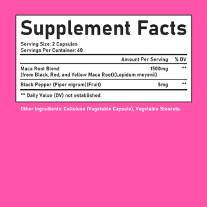 Cápsulas de Raíz de Maca en Stock de Fábrica, Tabletas de Suplemento Energético, Potenciador Natural de Vitalidad para Mujeres, Equilibrio Hormonal - Product Image 2