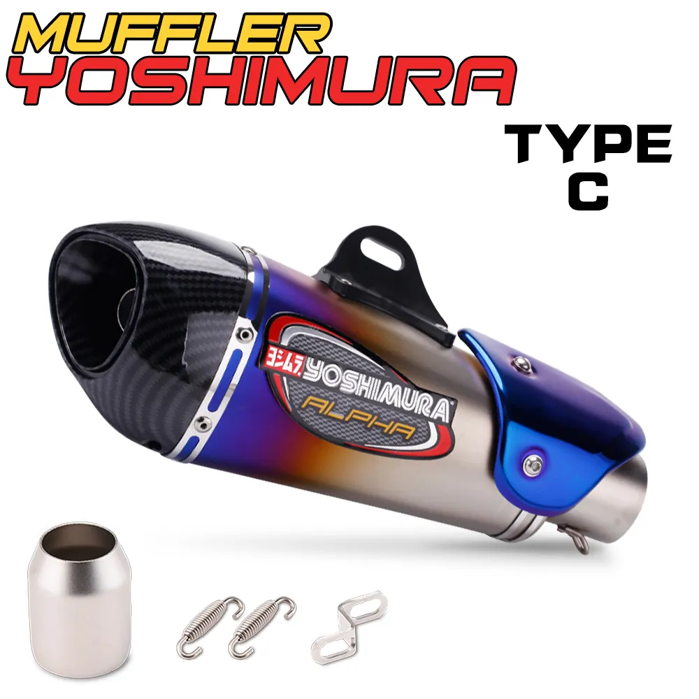 Xe máy Alpha exhaust muffler Ống thép không gỉ GP Scooter xe máy ống