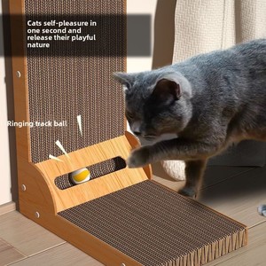 Rascador para Gatos de Papel Ecológico Clásico Moderno en Forma de L, Rascador Vertical para Gatos, Estable y Resistente al Desgaste, 60 cm - Product Image 4