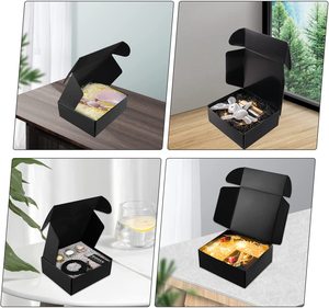 Boîte postale élégante en papier ondulé en relief avec logo personnalisé et emballage de cadeau d'expédition pour le commerce électronique-imprimé simple recto verso - Product Image 4
