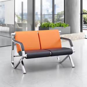 Silla de Espera Pública para Aeropuerto y Hospital, de Acero Laminado en Frío, con Asiento de Cuero, Personalizable, Duradera y de Alta Calidad, en Oferta - Product Image 3