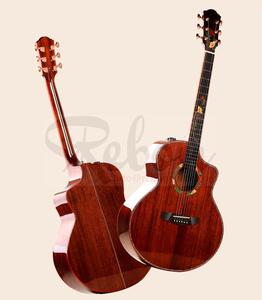 Weifang Rebon 6 corde 41 pollici tutto solido JF corpo a forma di chitarra acustica elettrica - Product Image 6