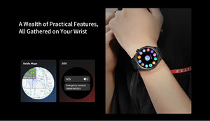 Montre connectée AM05 avec appels Bluetooth, étanche IP68, écran AMOLED <span class=keywords><strong>de</strong></span> 1,43 pouce, assistant vocal IA, unisexe - Product Image 6
