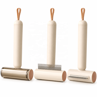 Brosse de toilettage 3-en-1 en acier inoxydable Keyang pour chats et chiens – Élimine les poils lâches et démêle les nids de poussière ; En stock