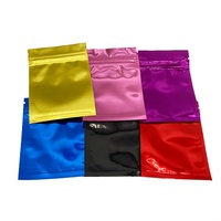 Sachets Mylar personnalisés de 3,5 g, sachets d'emballage en plastique autoportants pour herbes, sachets Mylar de 1 lb, finition mate, pochette de 4x5 pouces avec fermeture éclair