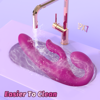 Vibrateur double S-Hande télécommandé 5 modes, stimulation clitoridienne et vaginale, jouet sexuel lesbien