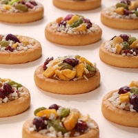 Groothandel gebakken notenkoekjes met zwarte amandel, cacao en macadamia smaak, Chinese Aziatische stijl, snacks in zakjes
