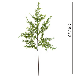 Nhựa Nhân Tạo Màu Xanh Lá Cây Thông Chi Nhánh Bất Cảm Ứng Thông <span class=keywords><strong>Cone</strong></span> Quả Quả Màu Đỏ Chi Nhánh Ngoài Trời Giáng Sinh Trang Trí - Product Image 3