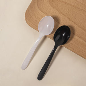Cuchara de plástico desechable blanca/negra Embalaje individual Conveniente e higiénico Cuchara de sopa <span class=keywords><strong>KFC</strong></span> para llevar - Product Image 6