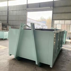 Benne à crochet <span class=keywords><strong>de</strong></span> chantier haute résistance avec porte, conteneur à déchets <span class=keywords><strong>de</strong></span> bonne qualité, benne à déchets à décharge latérale - Product Image 5