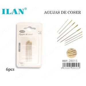 Aghi da cucito Ilan con occhiello dorato, 6 pezzi, per cucito a mano - Product Image 1