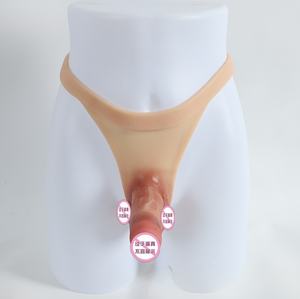 Lesben Sex Unterwäsche mit <span class=keywords><strong>Dildo</strong></span> in Frauen Masturbation Wearable Realistic Strap on <span class=keywords><strong>Dildo</strong></span> Höschen Künstlicher Penis für Frauen - Product Image 2